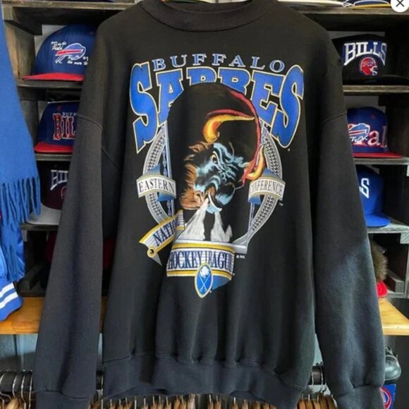 Buffalo Sabres Ice Hockey Sweatshirt Buffalo Sabres 1970 Crewneck Shirt Sweater - Picture 1 of 3